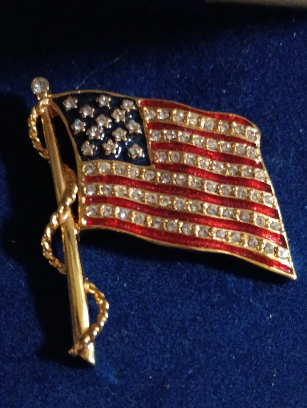 Rhinestone American Flag By Camrose And Kross